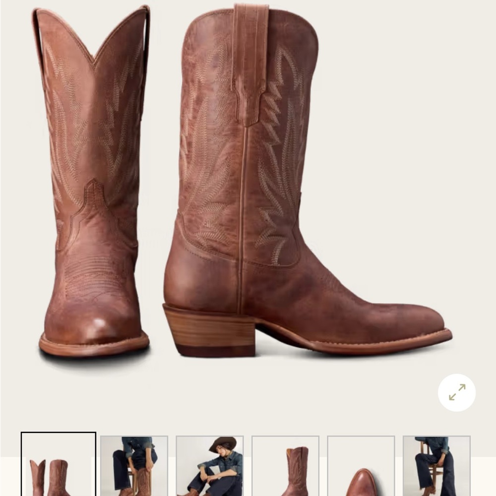 Tecovas Tan Leather Cowboy Boots